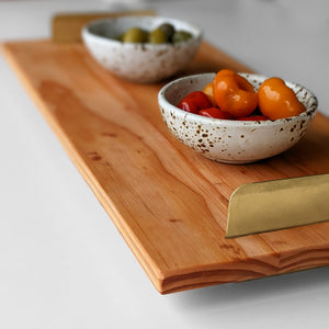 Wood Tray with Brass Handles | Brass Handle Tray | Formr