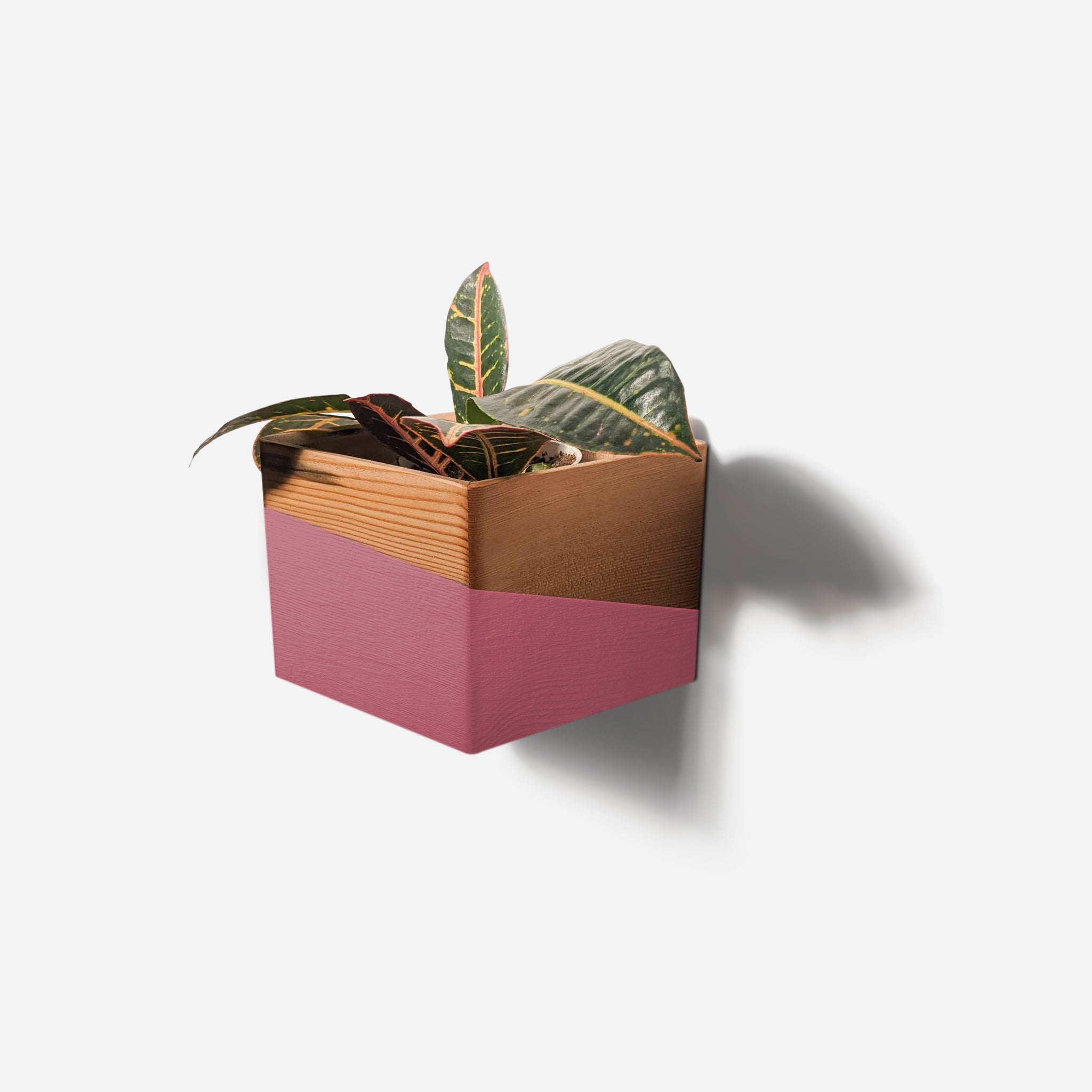 self watering planter wall Wooden Wall Mounted Planter | Hanging Plant Holder