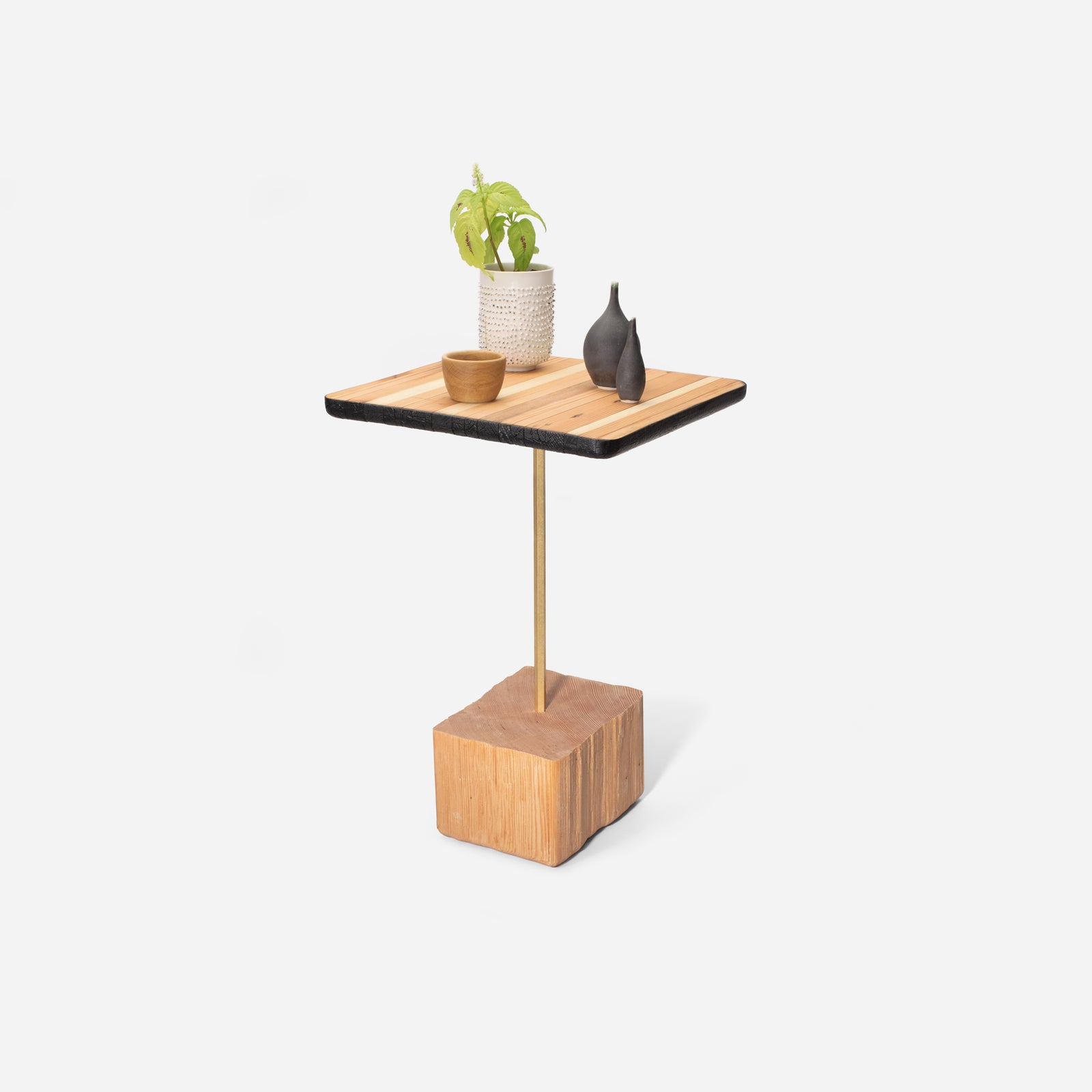 Wooden Slice Side Table