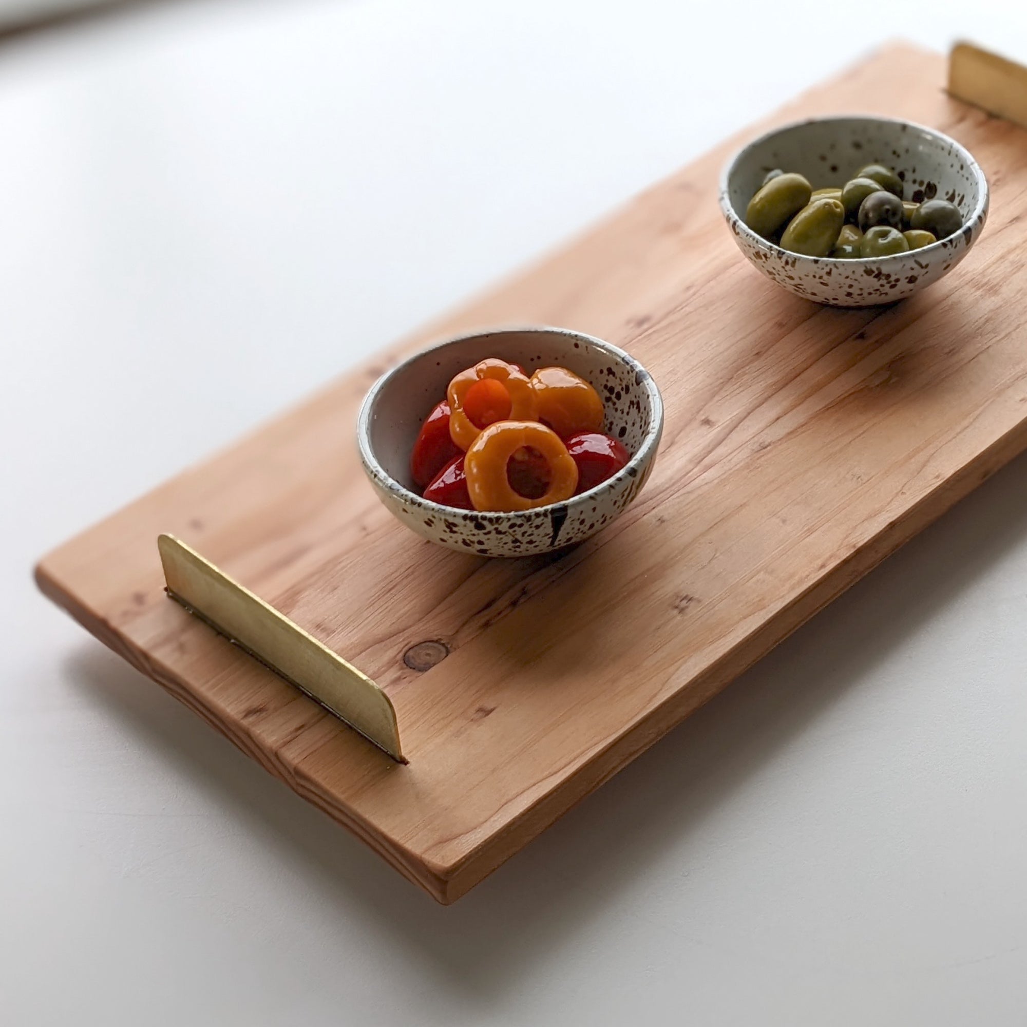 Wood Tray with Brass Handles | Brass Handle Tray | Formr