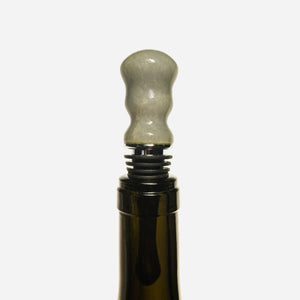 Artisan Droplet Bottle Stopper (Blue Alabaster, large) (by Cris Wolf, sold out)